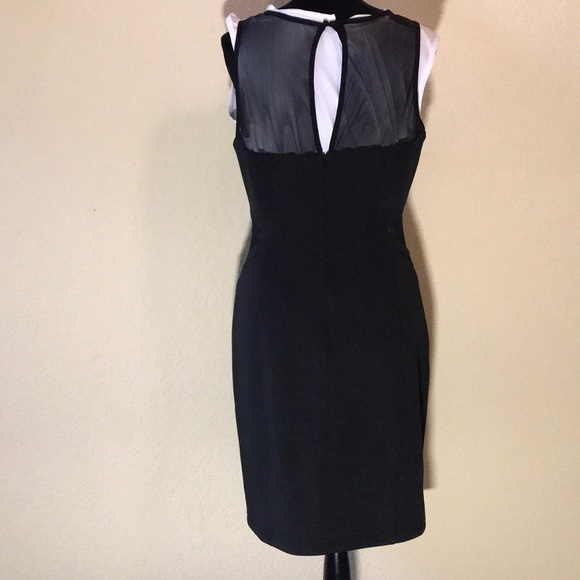 Guess dress, black with mesh cutouts size 12 - Picture 3 of 12